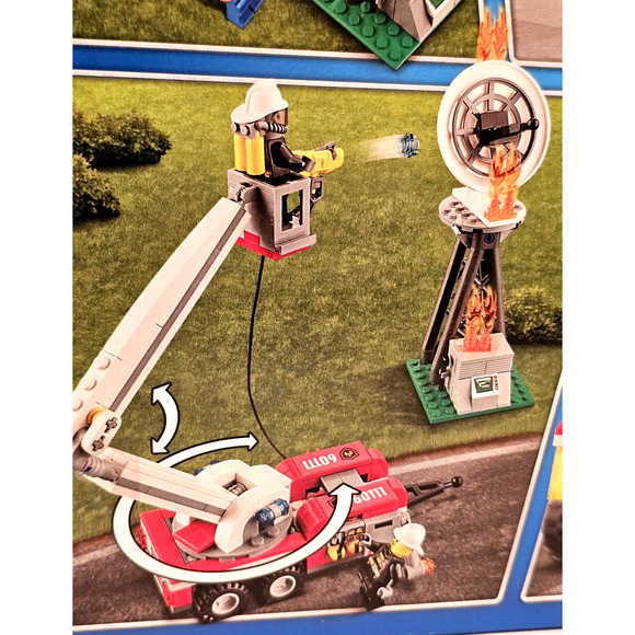 FIRE UTILITY TRUCK Lego City LEGO Set #60111 NEW Sealed RETIRED Unopened - Picture 8 of 15